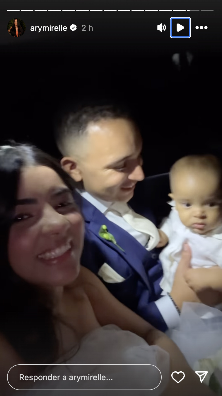 Ary Mirelle e João Gomes curtem momento com o filho após o casamento