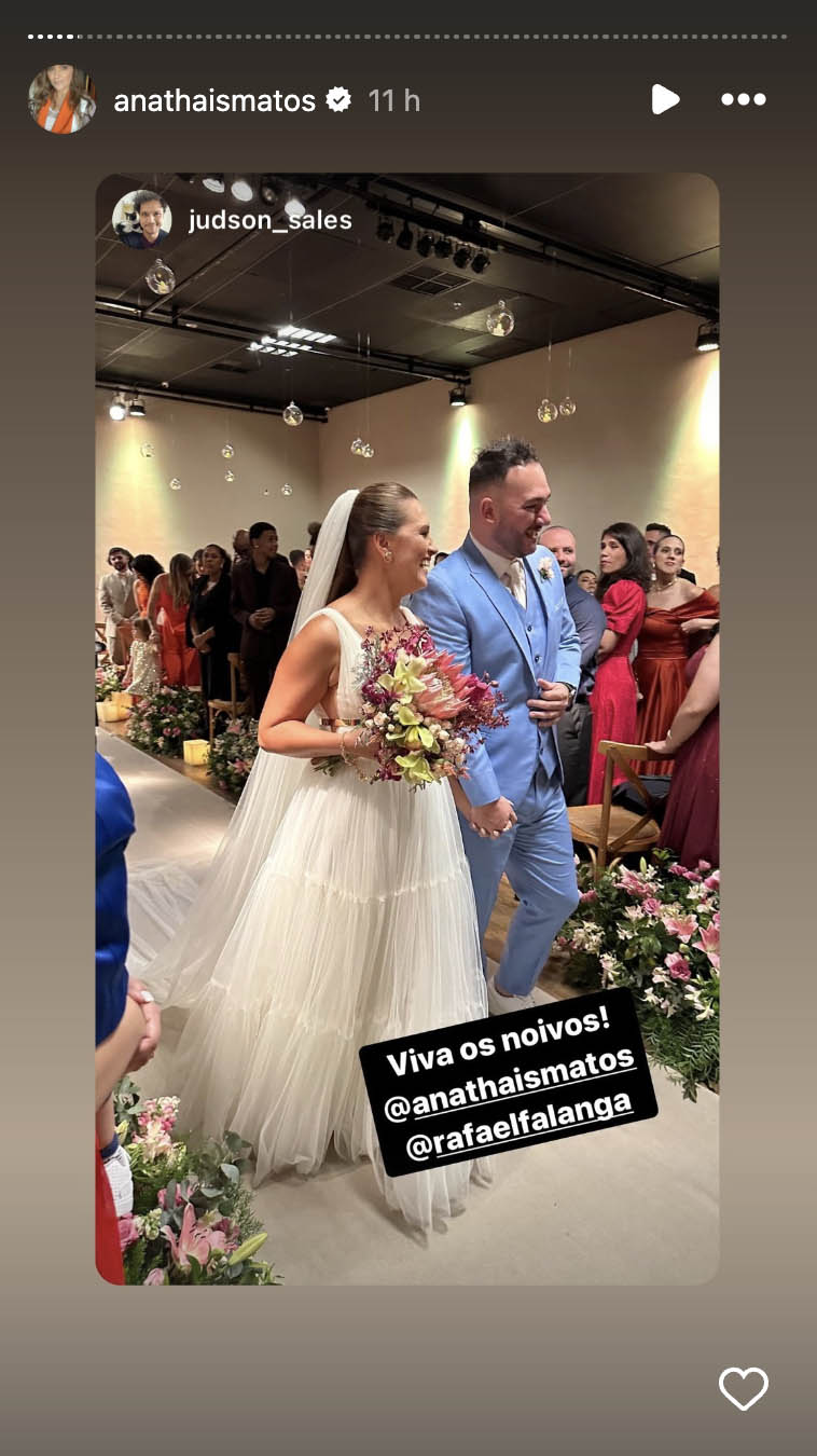 Casamento de Ana Thaís Matos e Rafael Falanga - Foto: Reprodução / Instagram