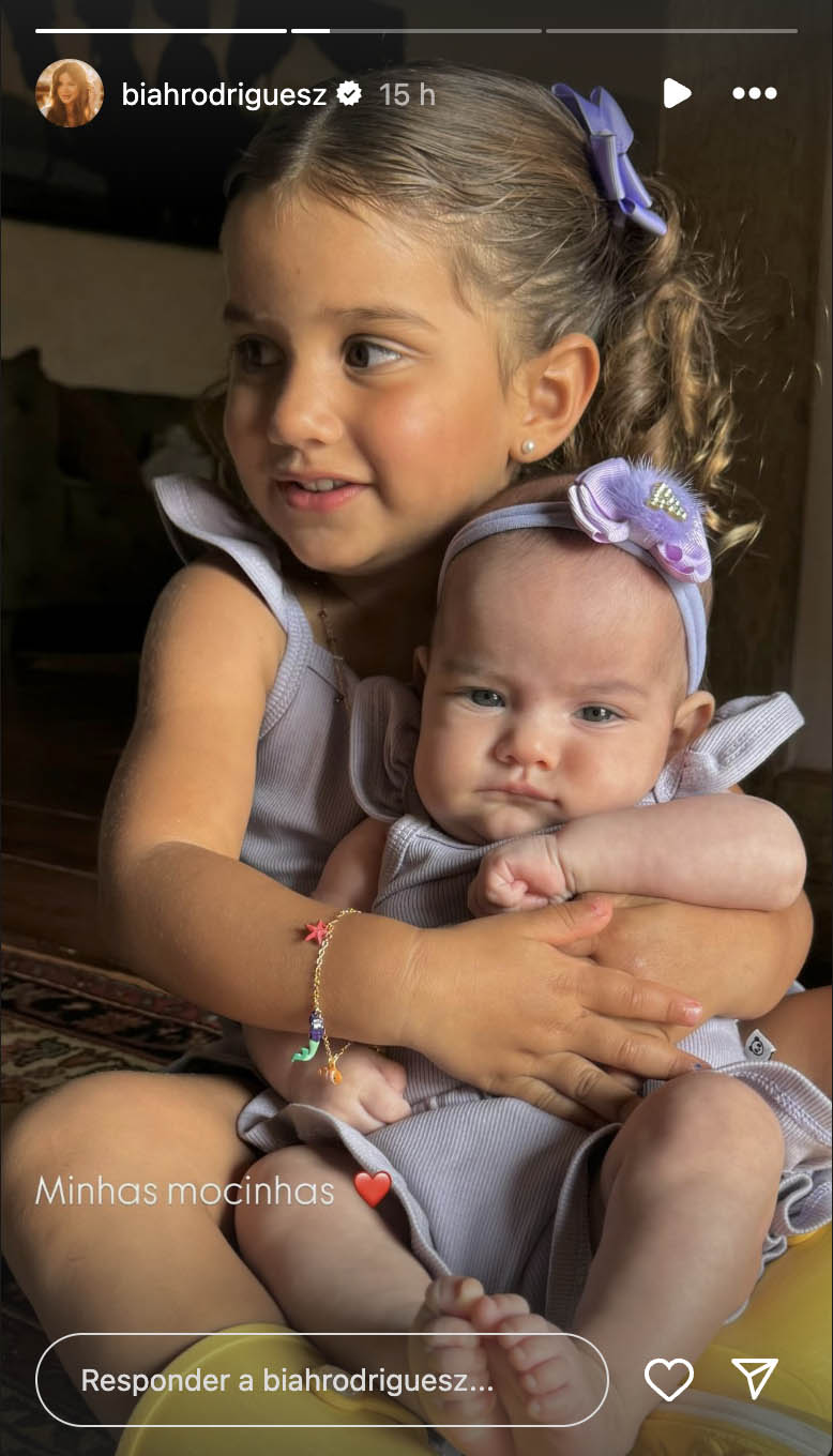 Fernanda e Angelina, filhas de Sorocaba e Biah Rodrigues - Foto: Reprodução / Instagram