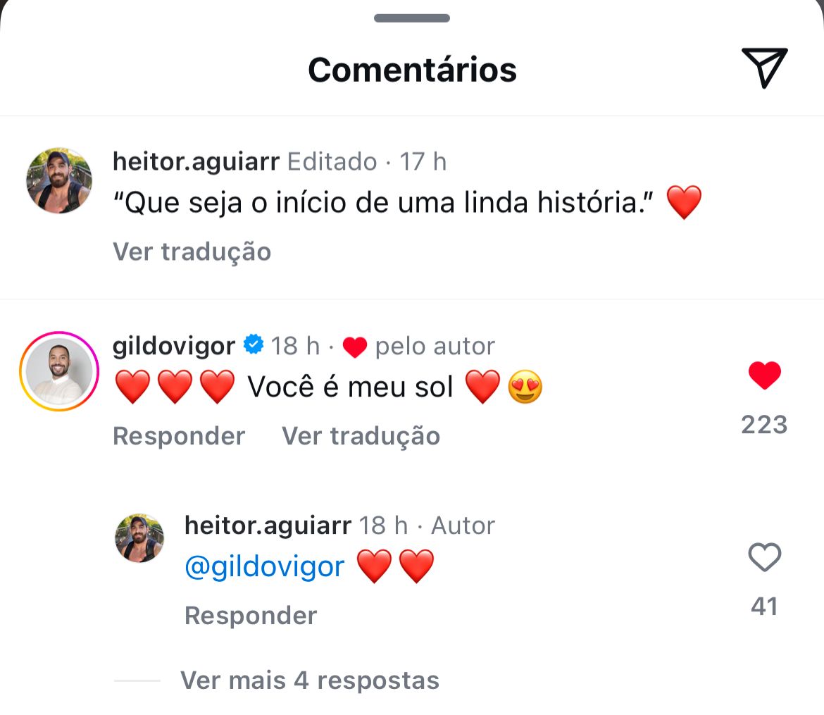 Gil do Vigor troca declarações com Heitor Aguiar