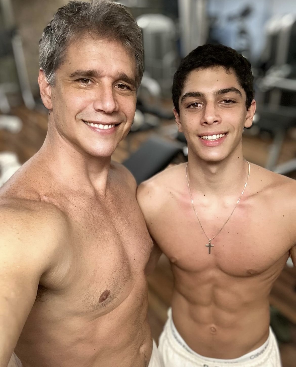 Marcio Garcia com o filho, Felipe - Reprodução/Instagram