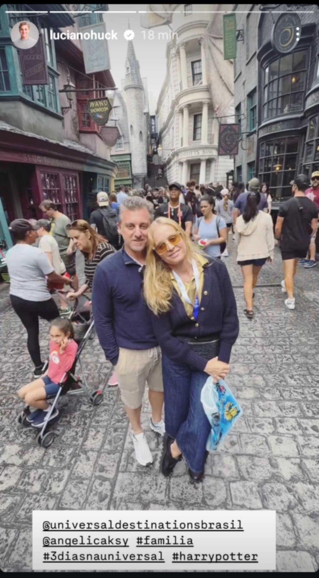 Luciano Huck mostra viagem da família com Duda Guerra