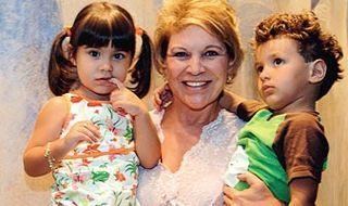 Marta Suplicy com os netos Laura e Téo - Foto: Reprodução