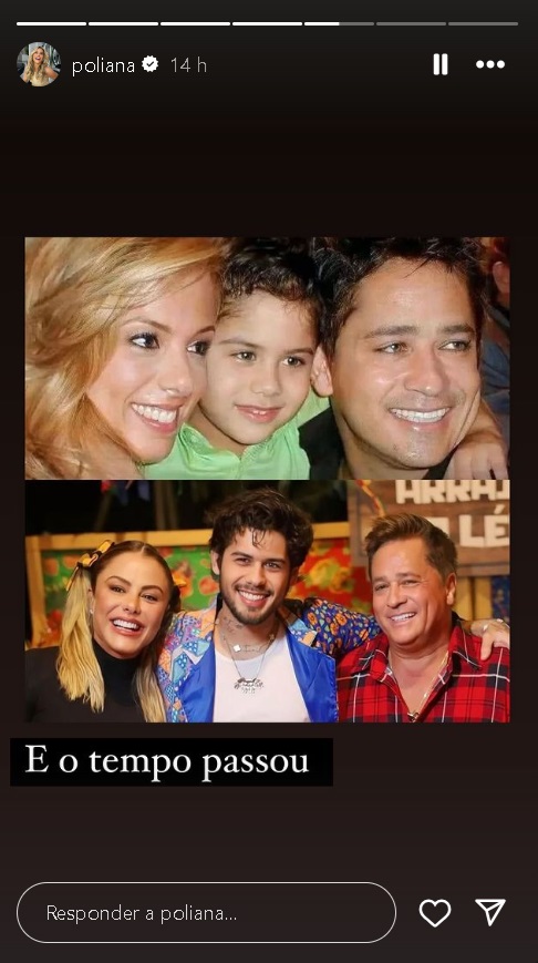 Poliana Rocha, Zé Felipe e Leonardo (Reprodução/Instagram) 