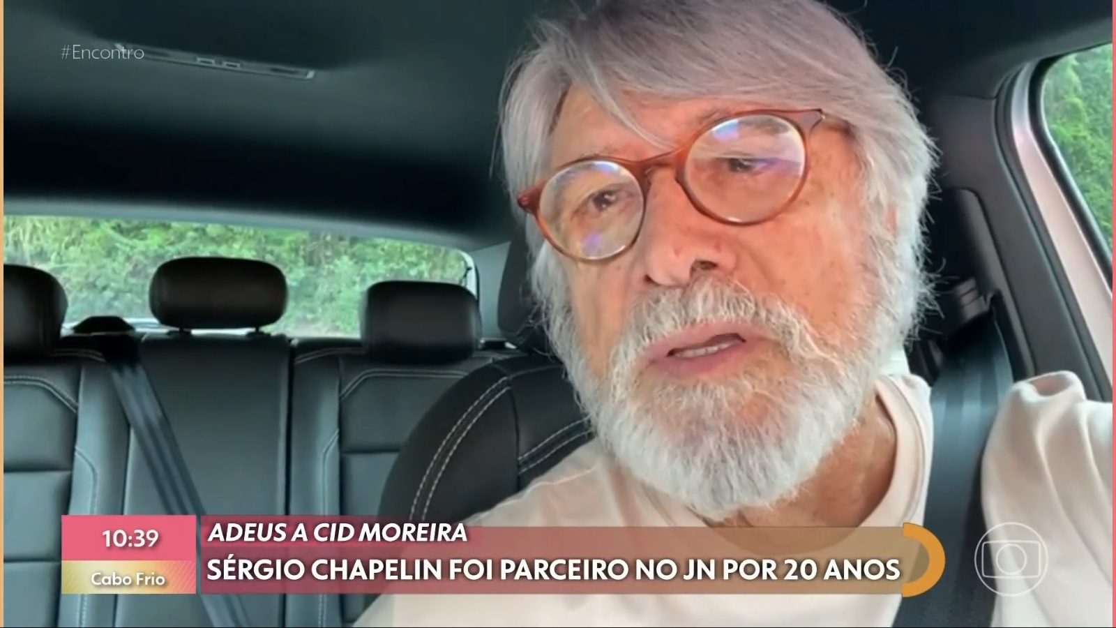 Sérgio Chapelin em aparição nesta quinta-feira, 3 de outubro de 2024