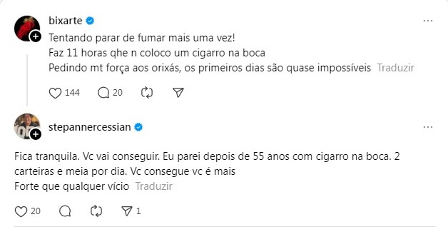 Stepan Nercessian revela que parou de fumar após 55 anos - Reprodução/Instagram