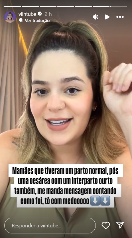 Viih Tube revela insegurança com parto normal - Reprodução/Instagram