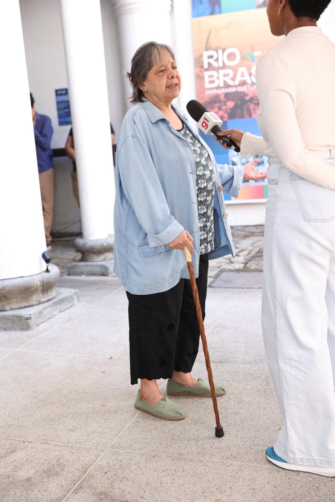 Maria Letícia, viúva de Emiliano Queiroz - Foto: Anderson Bordê / AgNews 