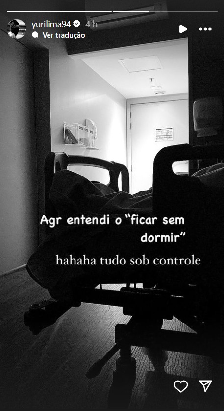 Yuri Lima sobre não dormir após a chegada da filha - Reprodução/Instagram