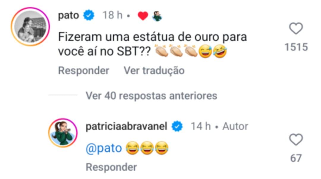 Alexandre Pato comenta look de Patricia Abravanel