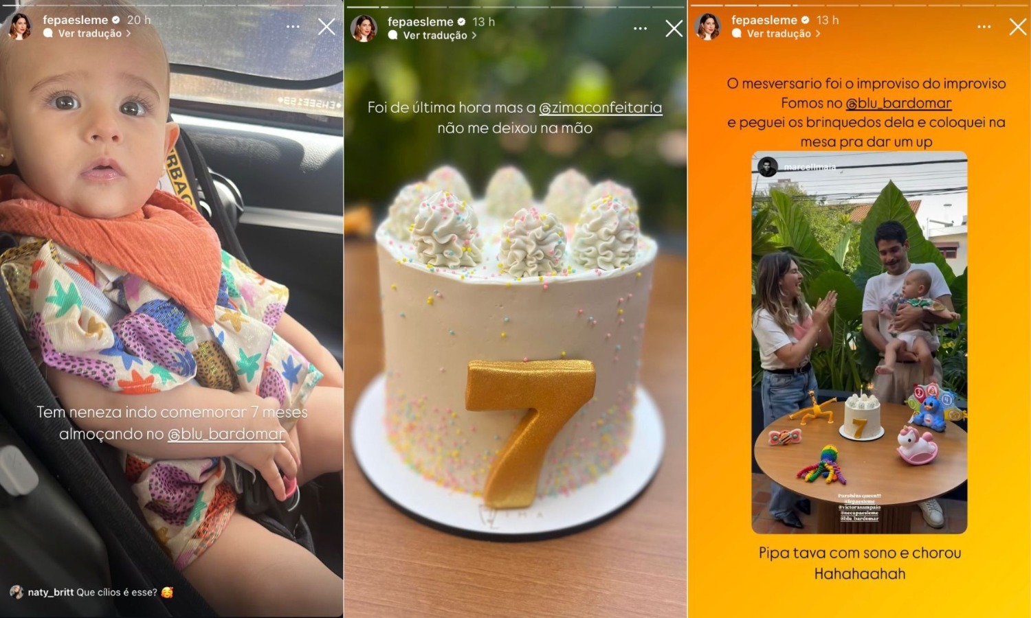 Fernanda Paes Leme celebra 7 meses da filha - Reprodução / Instagram