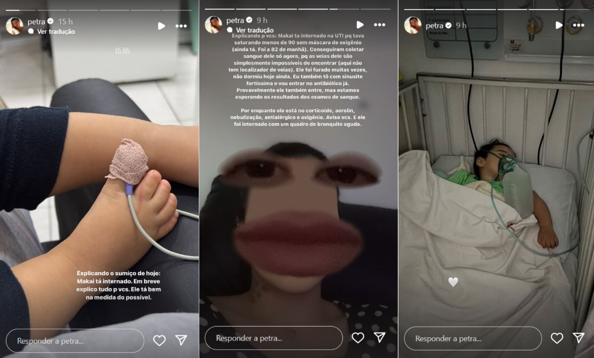 Petra Mattar conta que o filho está na UTI - Reprodução / Instagram