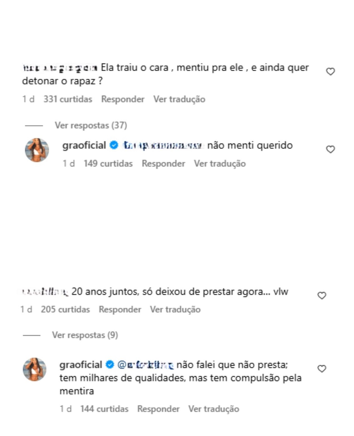 Gracyanne Barbosa rebate críticas (Reprodução/Instagram) 