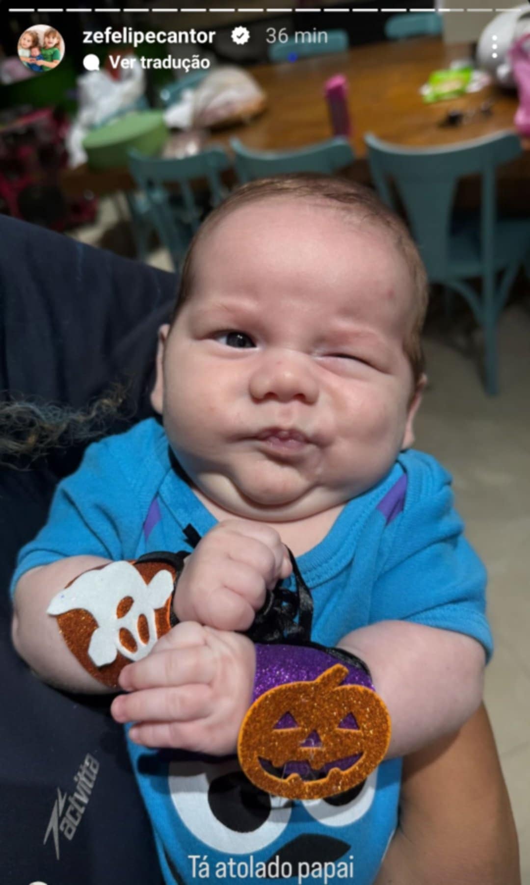 Filhos de Virginia e Zé Felipe fantasiados para o Halloween