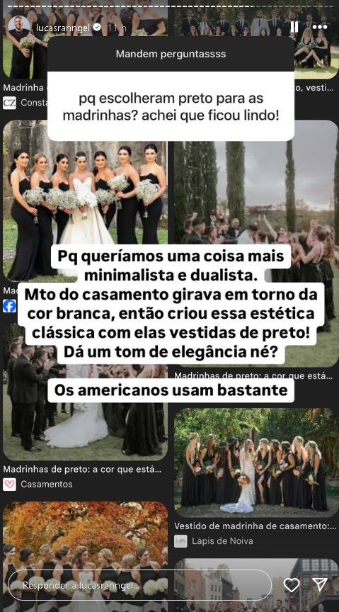 Story de Lucas Rangel (Reprodução/Instagram) 