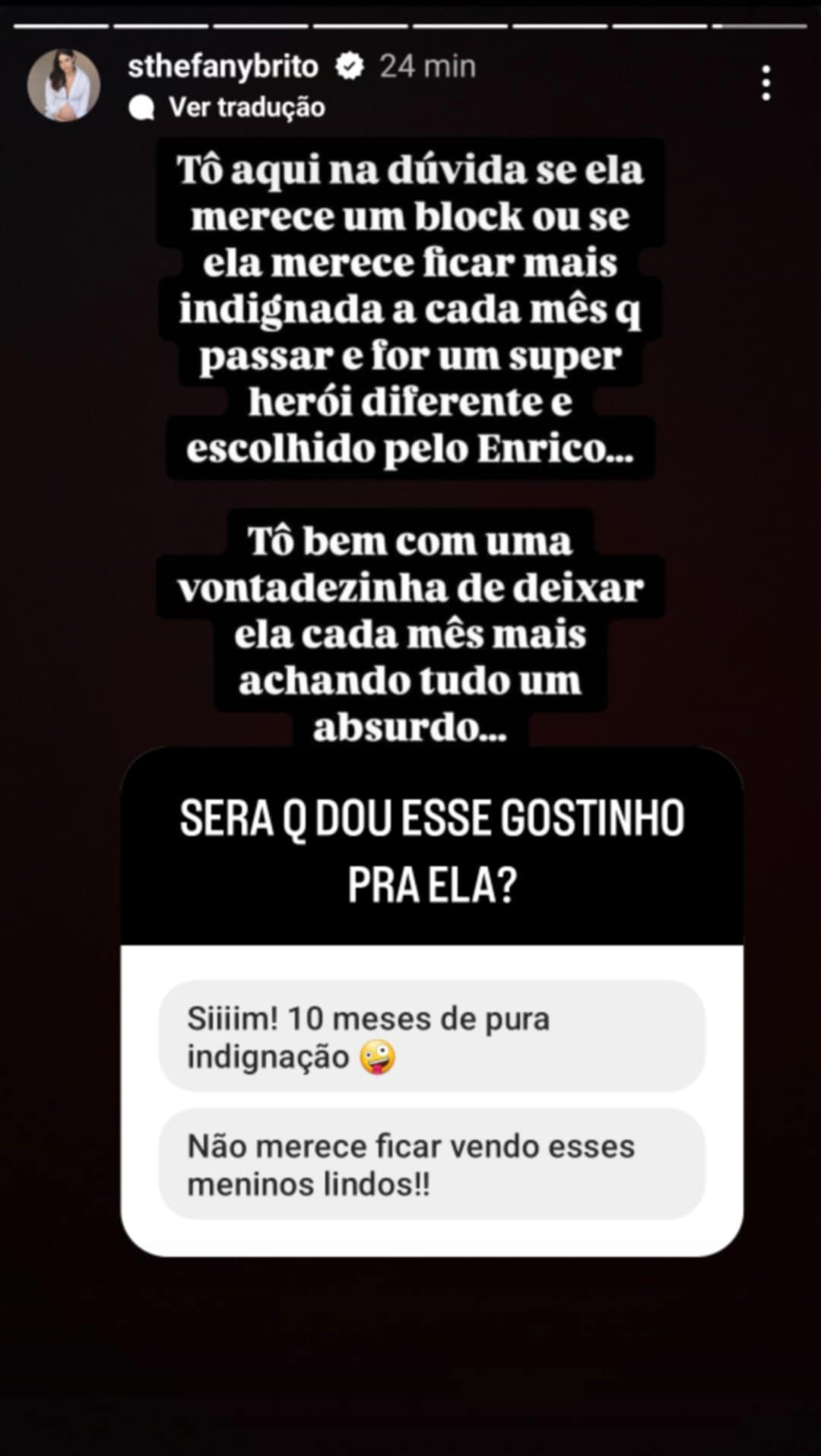 Sthefany Brito rebate crítica sobre mesversário do filho