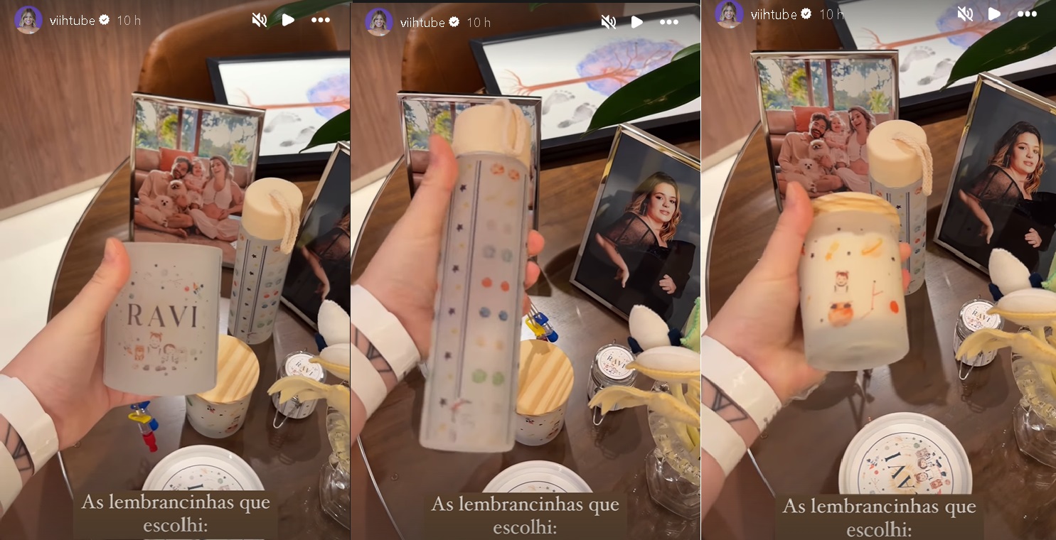Viih Tube mostra lembrancinhas de maternidade (Reprodução/Instagram) 