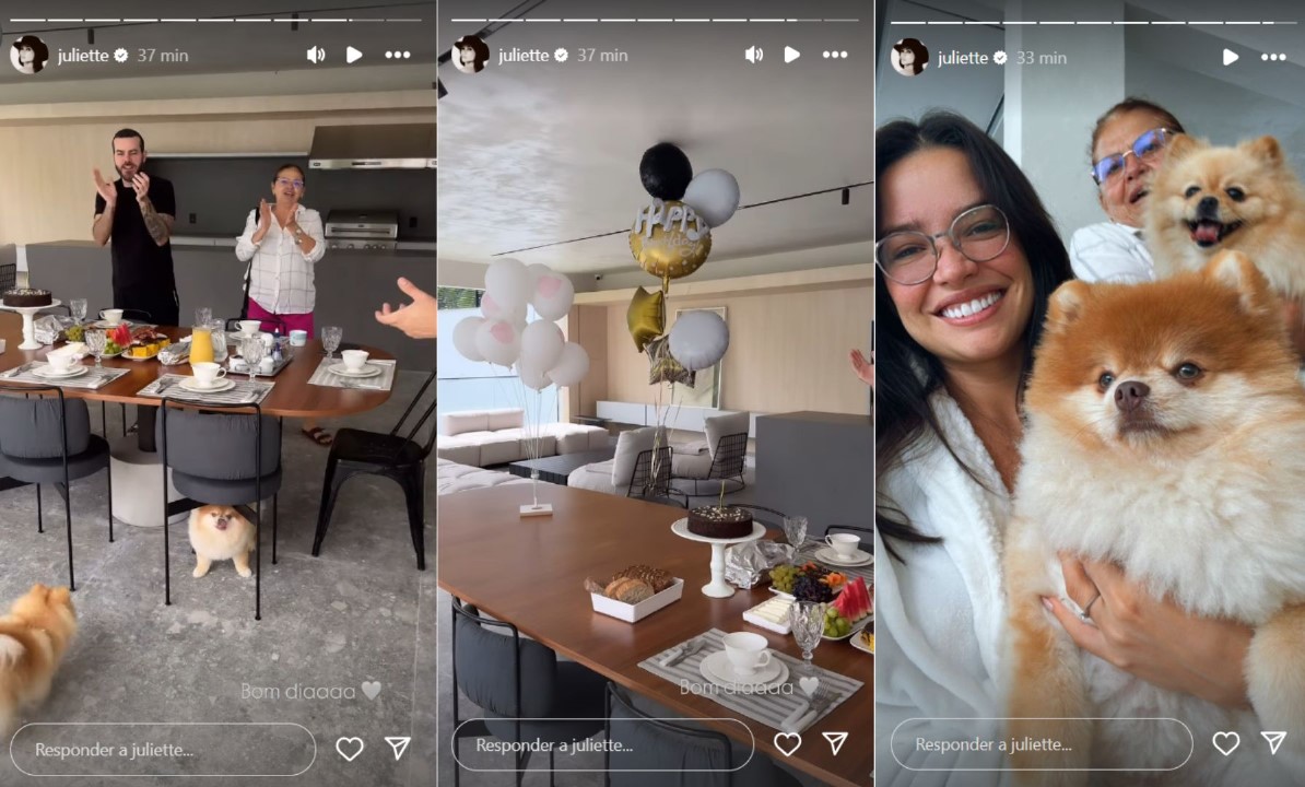 Juliette ganha bolinho surpresa de aniversário - Reprodução / Instagram