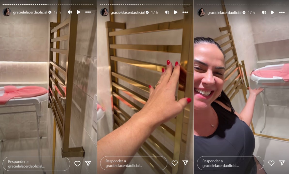 Graciele Lacerda mostra banheiro de sua filha - Reprodução / Instagram