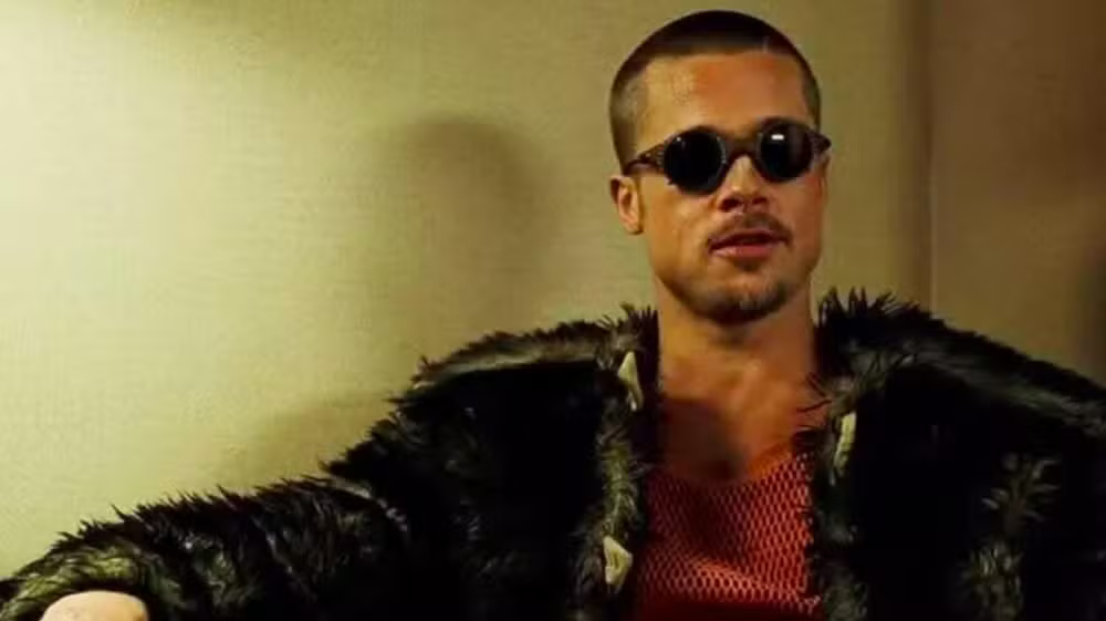 Brad Pitt no filme Clube da Luta, lançado em 1999