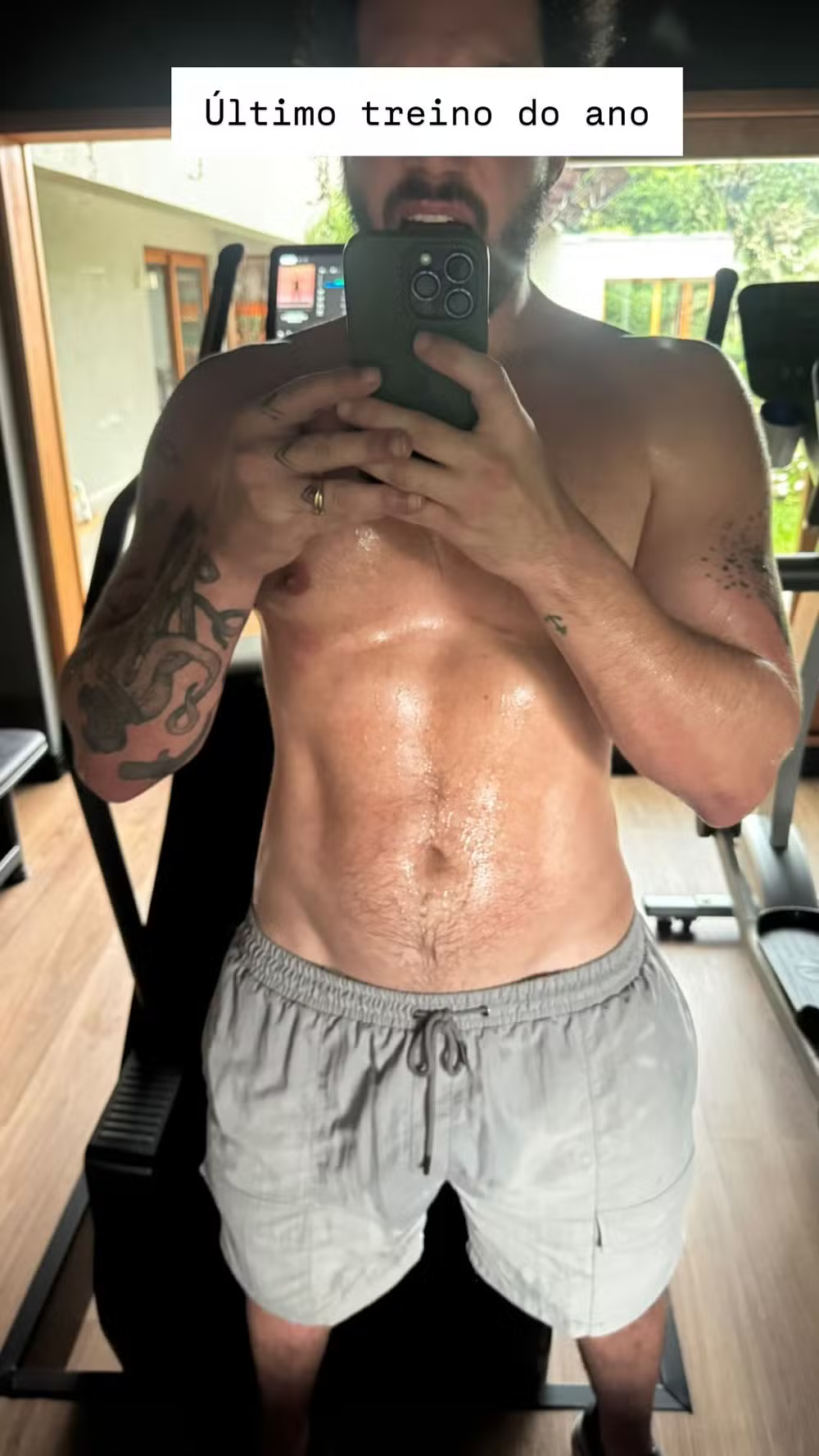 Eliezer Netto compartilha resultado dos treinos em último dia fitness do ano