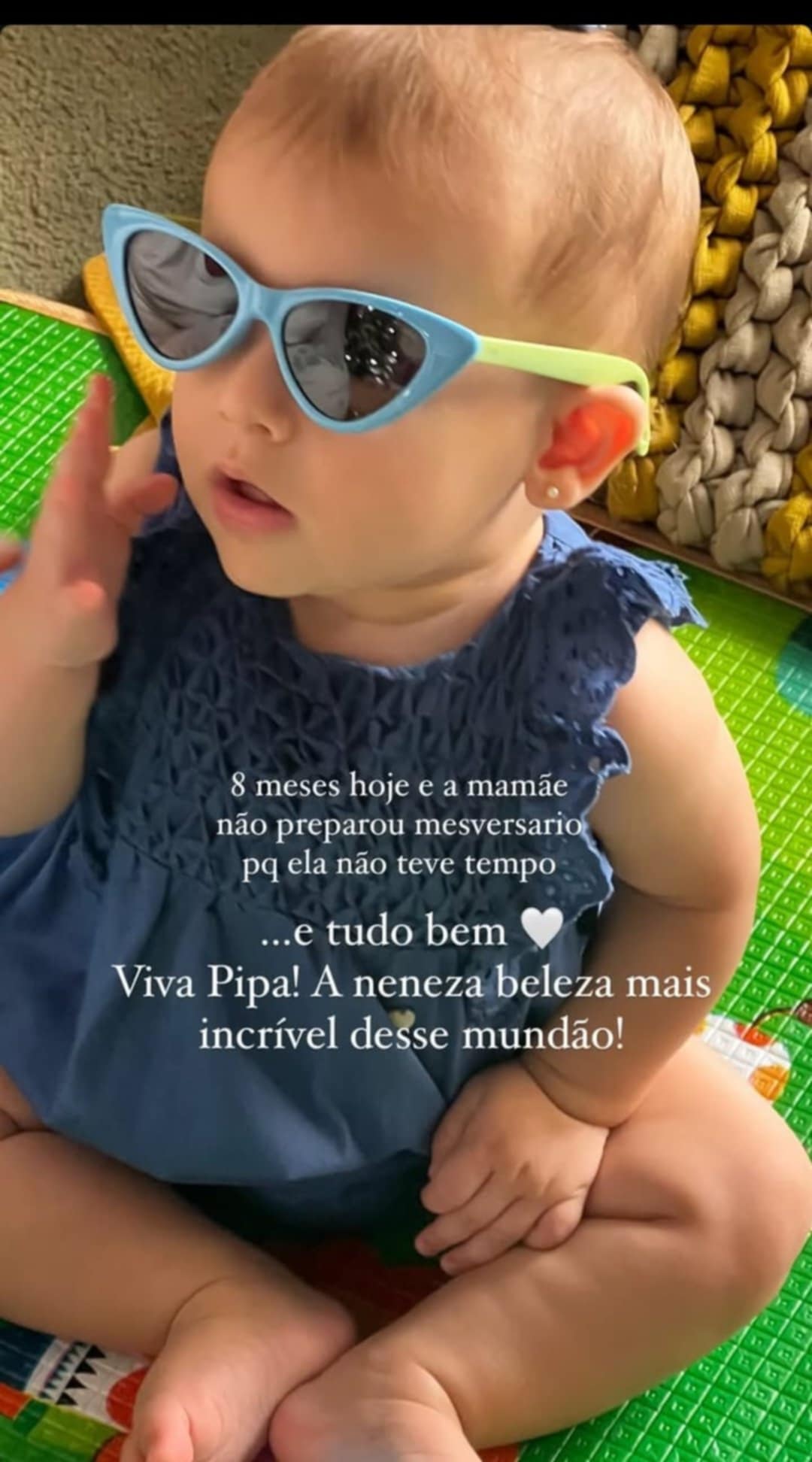 Fernanda Paes Leme não faz mesversário para a filha