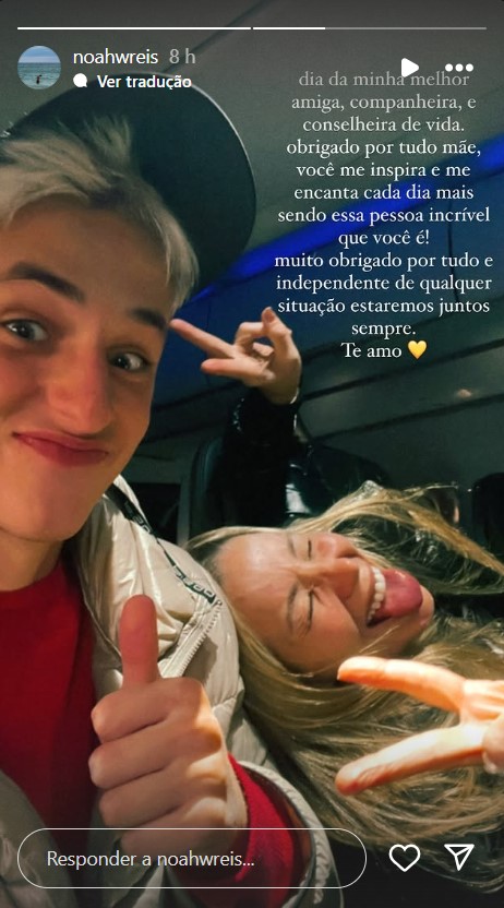 Danielle Winits recebe homenagem do filho - Reprodução/Instagram