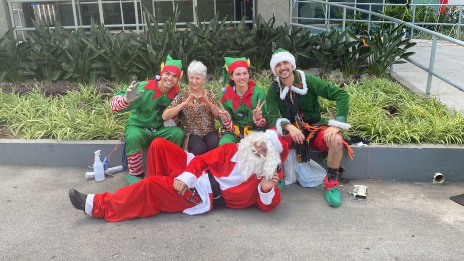 João Silva se veste de papai noel