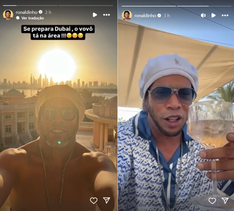 Ronaldinho Gaúcho celebra notícia de que será avô - Reprodução/Instagram