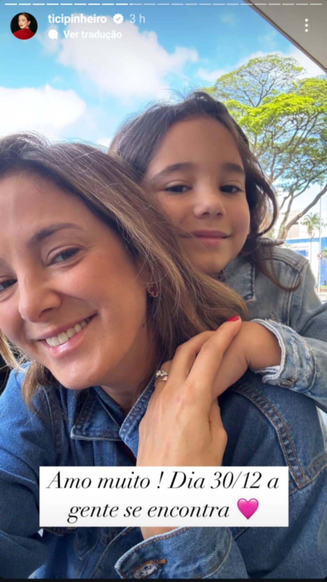 Ticiane Pinheiro não viaja com a filha