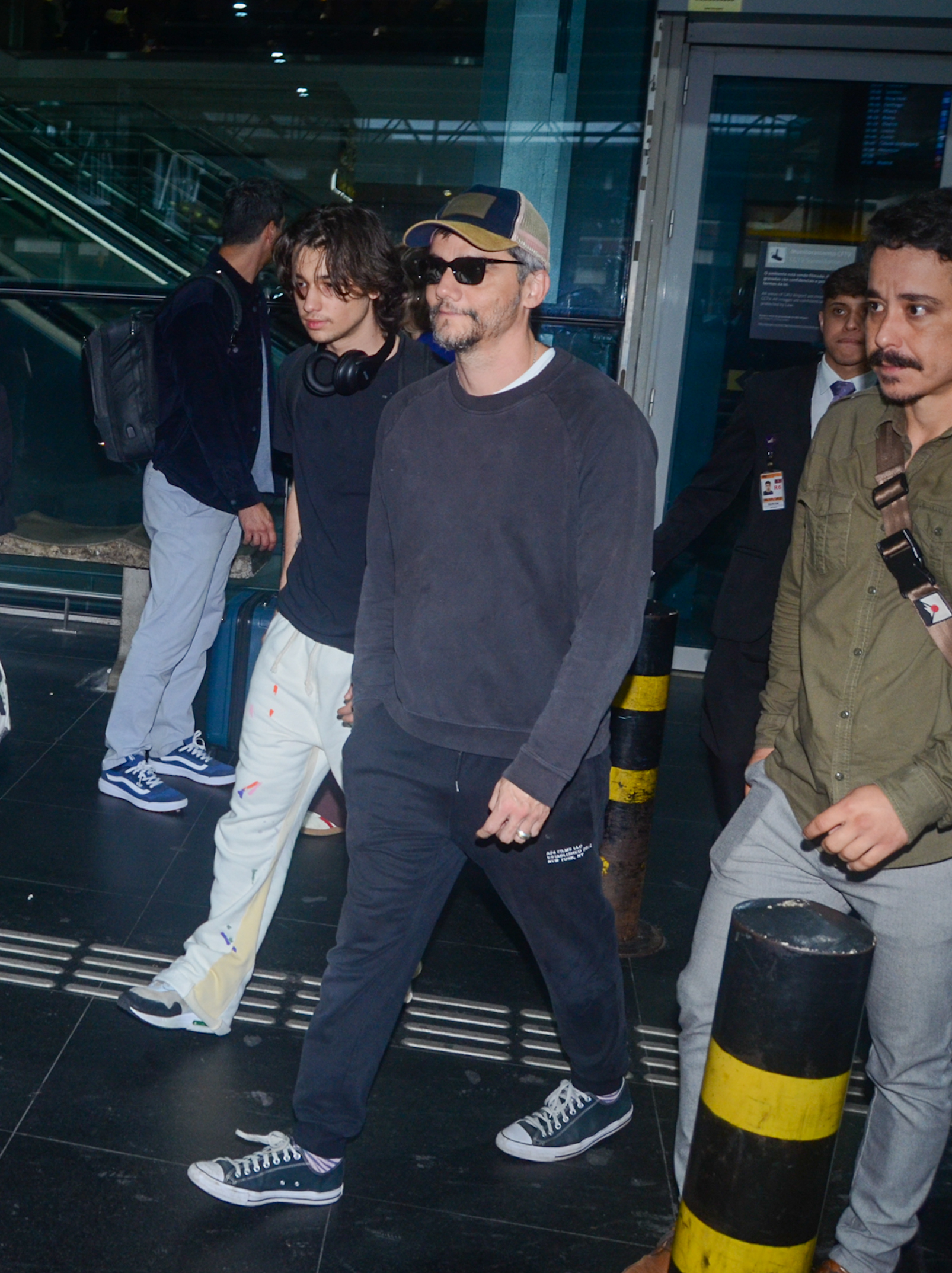 Wagner Moura com o filho Bem Moura