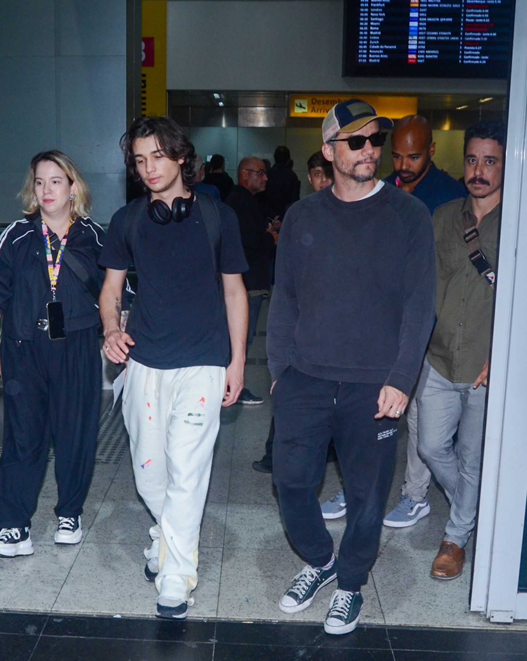 Wagner Moura com o filho Bem Moura