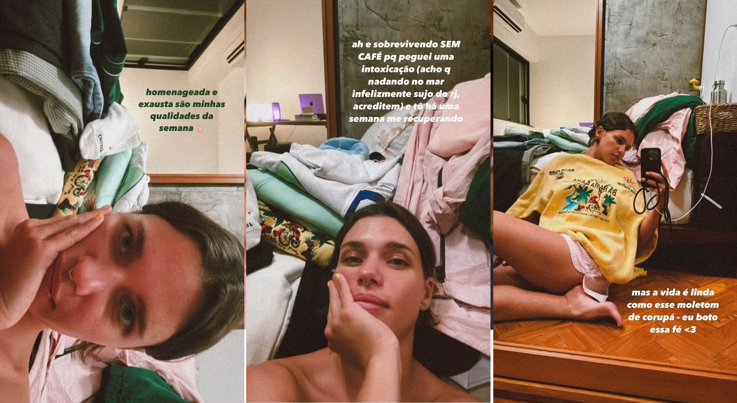 Storie de Bruna Linzmeyer (Reprodução/Instagram) 