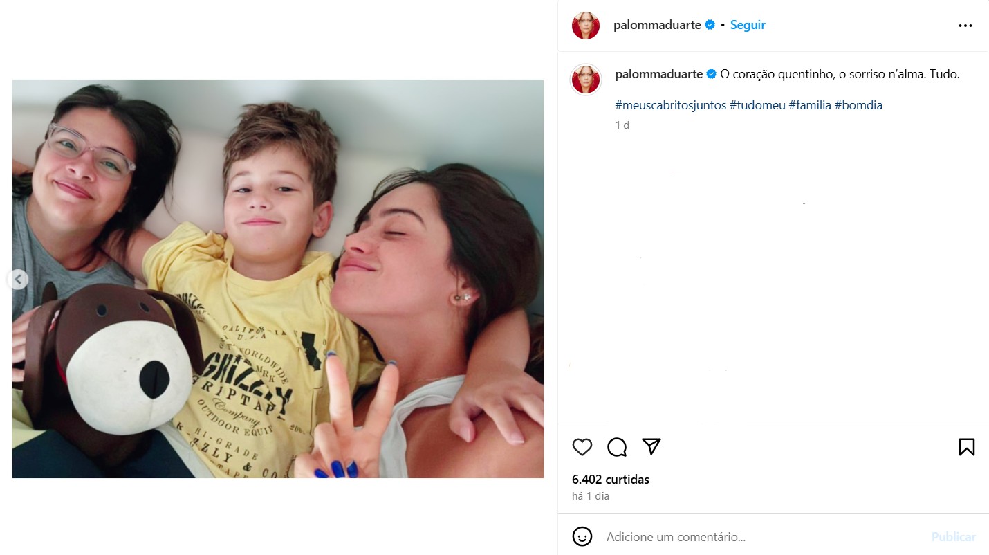 Filhos de Palomma Duarte - Foto: Reprodução / Instagram