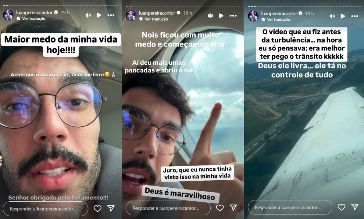 Luan Pereira relata susto em avião - Reprodução / Instagram