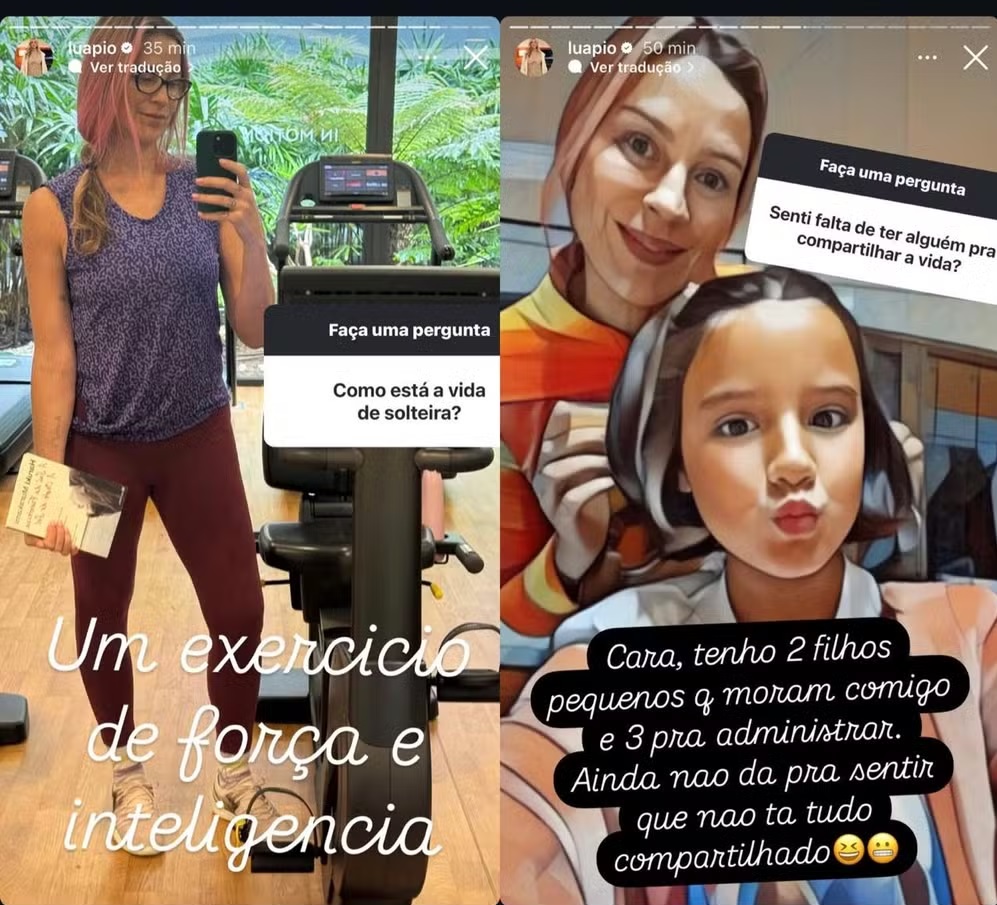 Stories de Luana Piovani (Reprodução/Instagram) 