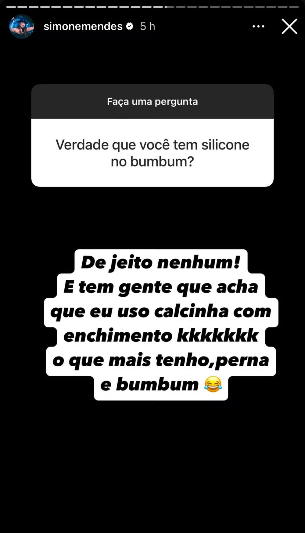 Simone Mendes responde internauta (Reprodução/Instagram) 