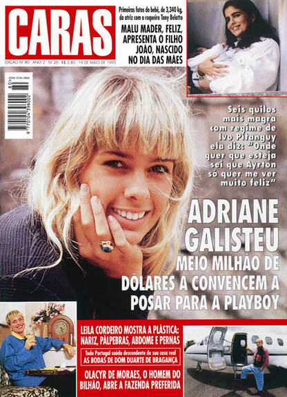 Adriane Galisteu sem maquiagem em capa da CARAS