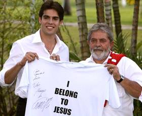 Kaká, o melhor do mundo, visita Lula&