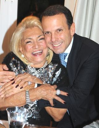 João Doria Jr. e Hebe Camargo