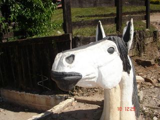 Estátua de um cavalo no Haras de Águas de Lindóia.