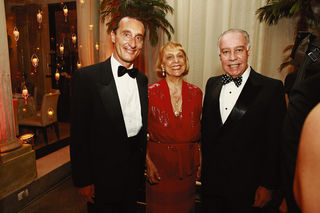 Luis Eugenio Bellando com Vilma Guimarães Rosa e Reinaldo Paes