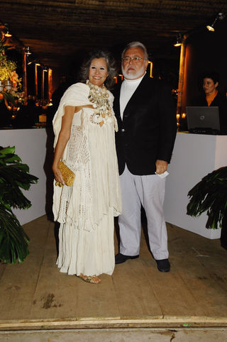 Gisella Amaral com o marido, Ricardo