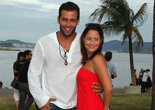 Henri Castelli e Fernanda Vasconcellos no Fashion Rio