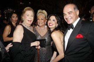 D. Lily Marinho, Hebe, Luciana Gimenez e Marcelo de Carvalho