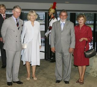 O encontro de Príncipe Charles e Camilla com o presidente Lula e a primeira-dama, Marisa Letícia, em Brasília