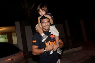 Vitor Belfort com o filho Davi