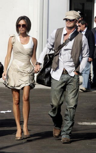 O casal Beckham em 2006