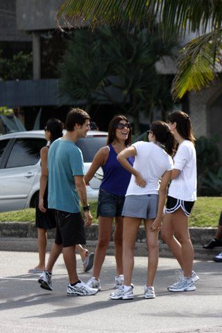 Joana Balaguer com os amigos