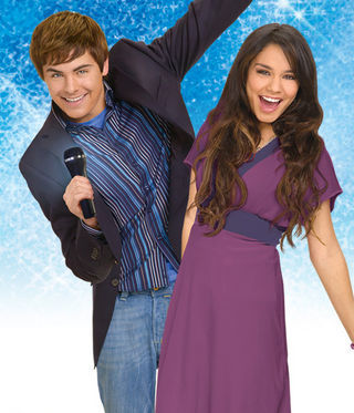 Zac Efron e Vanessa Hudgens, em High School Musical